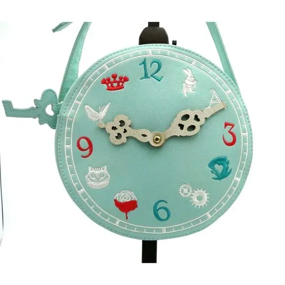 Danielle Nicole Purse Disney Alice in Wonderland Through the Looking Glass Clock